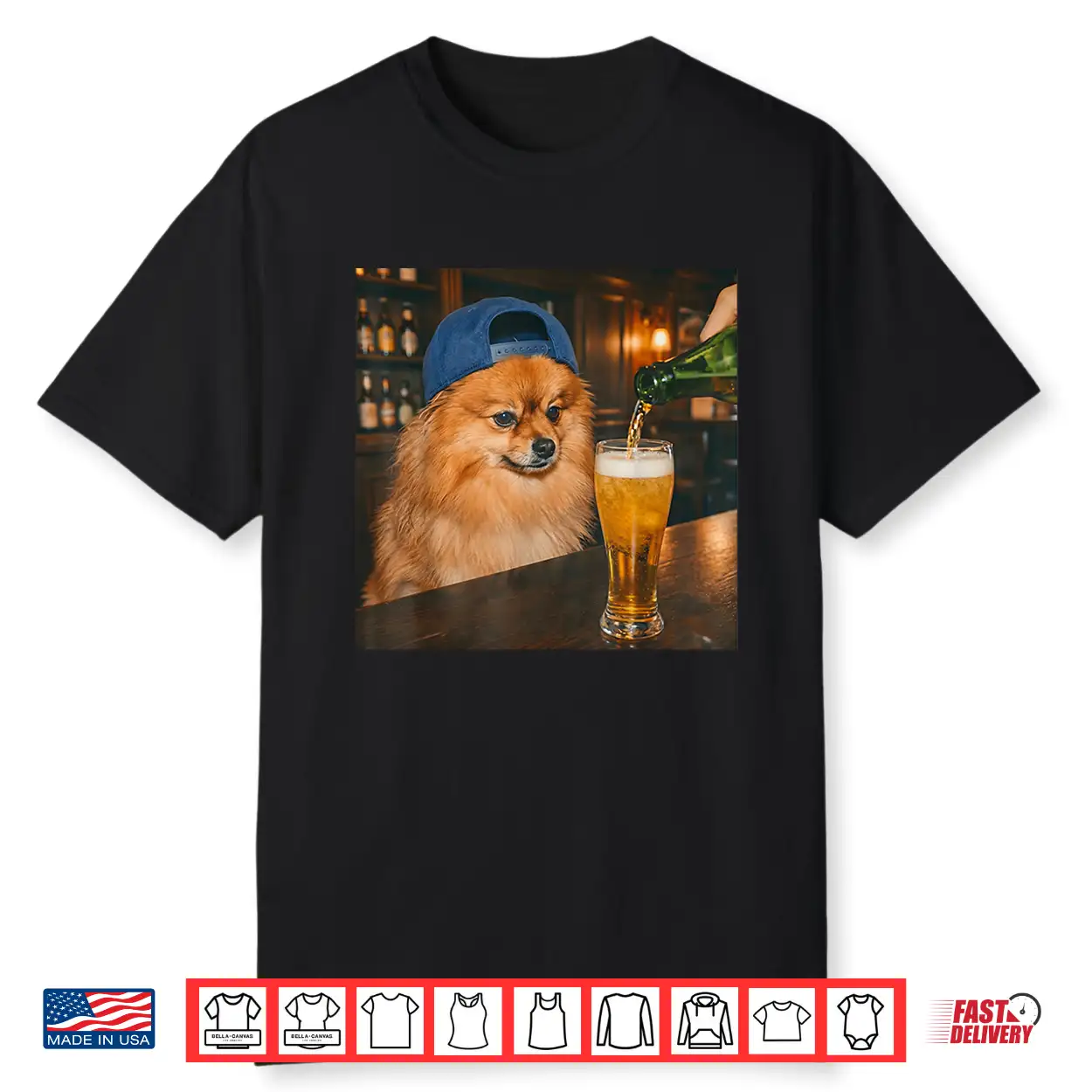 Funny Pomeranian Drinking Beer Meme For Men Women Shirt Funny Pomeranian Drinking Beer Meme For Men Women Shirt