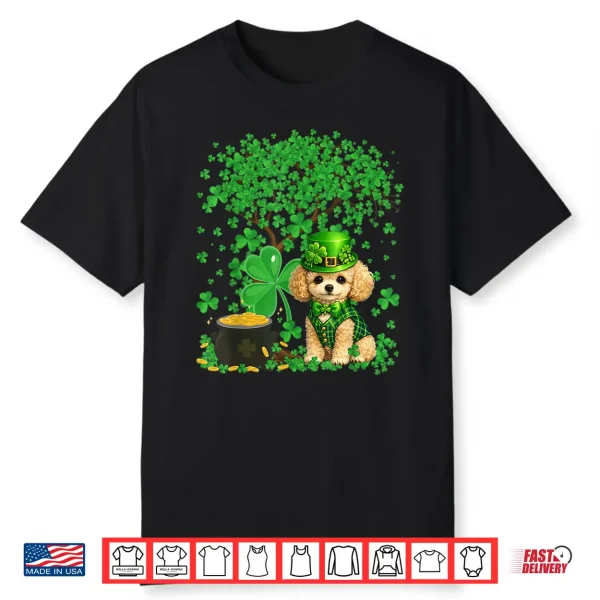 Funny Poodle Dog Shamrock St Patrick’S Day Shirt