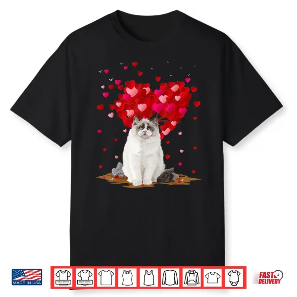 Funny Ragdoll Cat Animal Lover Ragdoll Cat Valentine’S Day Shirt