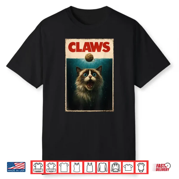 Funny Ragdoll Cat Claws Yarn Ball Top Kitten Men Women Kids Shirt