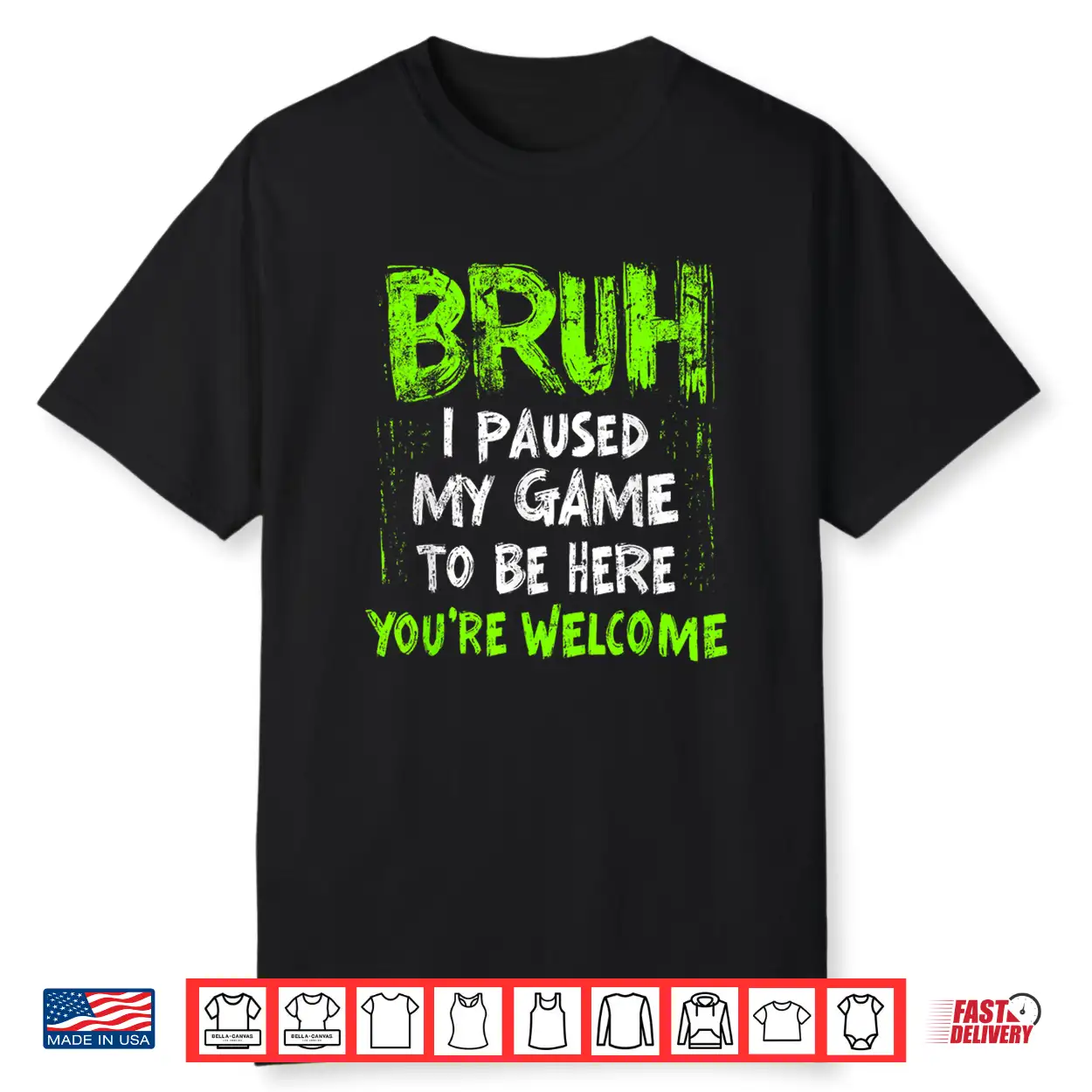 Funny Video Gamer Bruh I Paused My Game Teen Boys Gaming Shirt Funny Video Gamer Bruh I Paused My Game Teen Boys Gaming Shirt