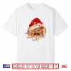 Funny Xmas Persian Cat Christmas Lights Adorable Face Fluffy Shirt