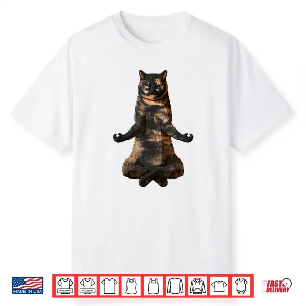 Funny Yoga Cat Tortie British Shorthair Shirt