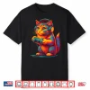 Gamer Cat Video Games Boys Teen Men Girls Funny Gift Gaming Shirt