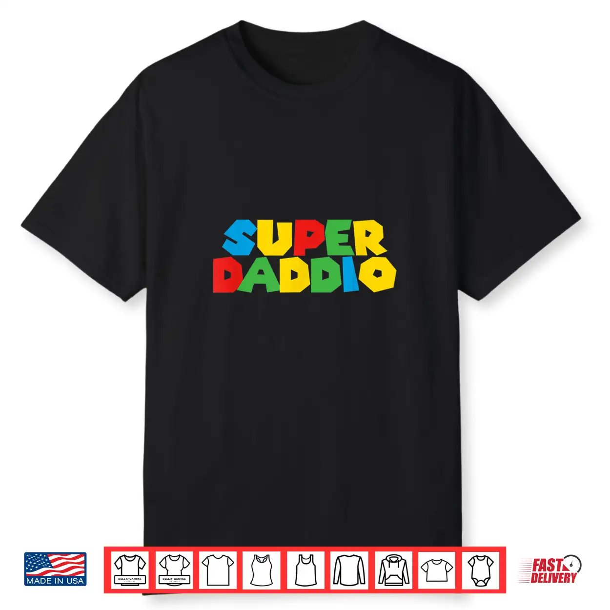 Gamer Daddio Funny Super Dad Funny Birthday From Wife & Kids Shirt Gamer Daddio Funny Super Dad Funny Birthday From Wife & Kids Shirt