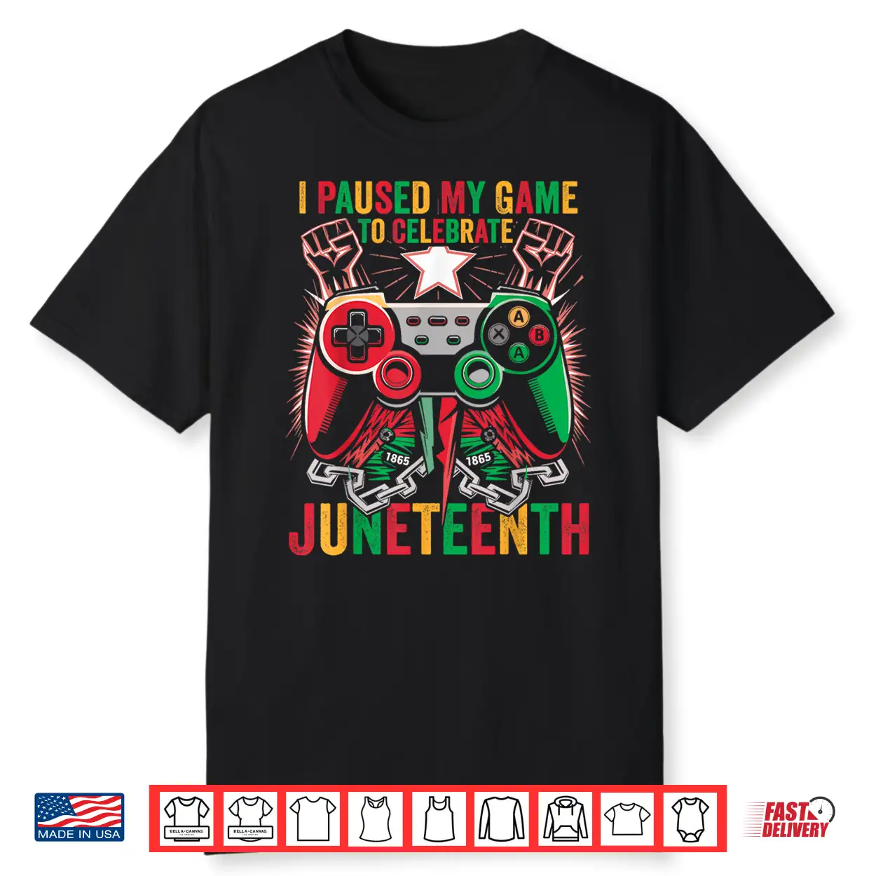 Gaming I Paused My Game To Celebrate Juneteenth Kids Boys Shirt Gaming I Paused My Game To Celebrate Juneteenth Kids Boys Shirt