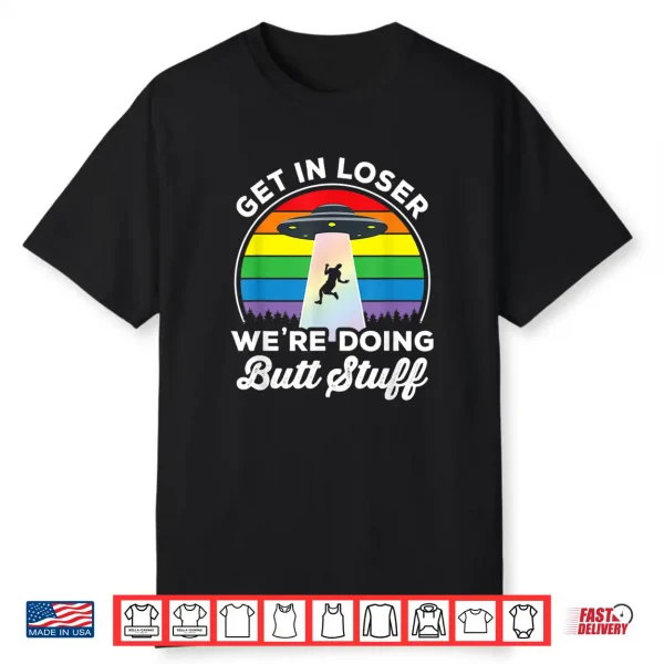 Gay Pride Funny Gay Alien Abduction Ufo Rainbow Shirt