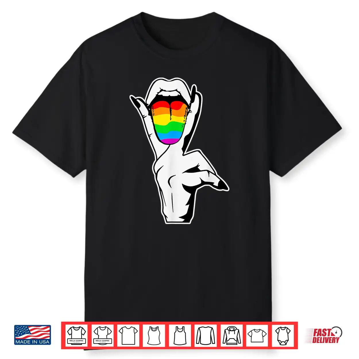 Gay Pride Lgbt Lesbian Tongue Rainbow Shirt Gay Pride Lgbt Lesbian Tongue Rainbow Shirt
