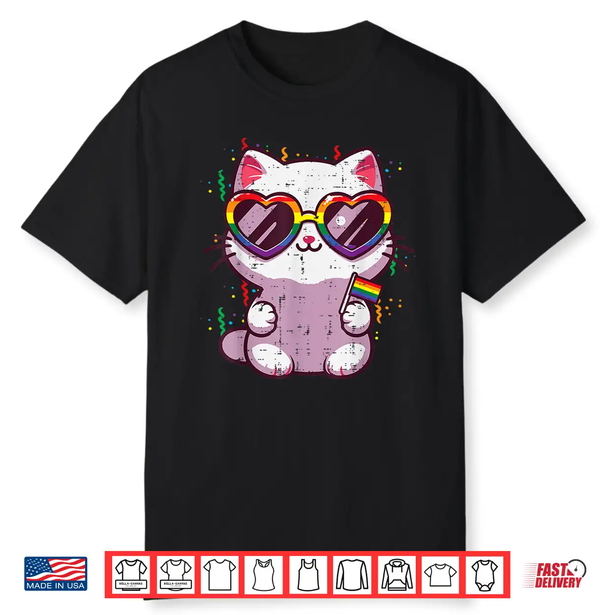 Gay Pride Month Cat Kitten Lgbtq Ally Rainbow Flag Men Women Shirt Gay Pride Month Cat Kitten Lgbtq Ally Rainbow Flag Men Women Shirt
