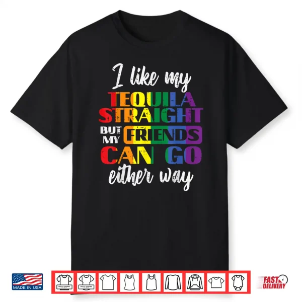 Gay Pride Month Straight Friend Lgbtq Ally Rainbow Men Women Shirt