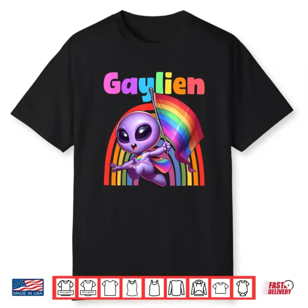 Gaylien Gay Alien Pride Lgbtq Professional Graphic Shirt