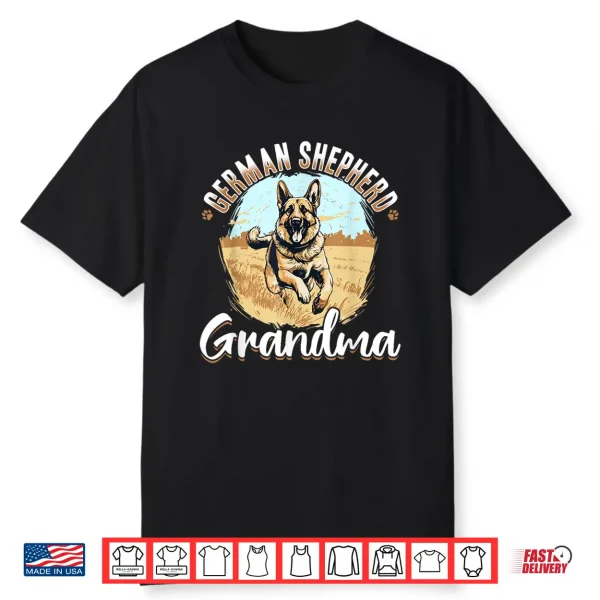 German Shepherd Dog Breed German Shepherd Grandma Shirt