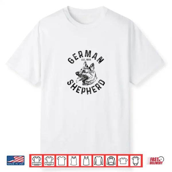 German Shepherd Dog Professional Minimalist Modern Graphic Shirt