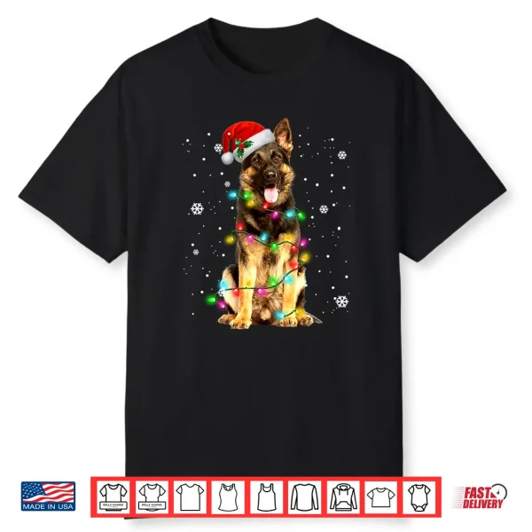 German Shepherd Dog Tree Christmas Sweater Xmas Dogs Gifts Shirt