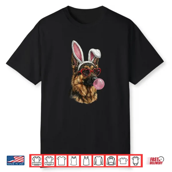 German Shepherd Easter Bunny Dog Lover Shirt