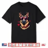 German Shepherd Heart Glasses Valentines Day Dog Lover Shirt