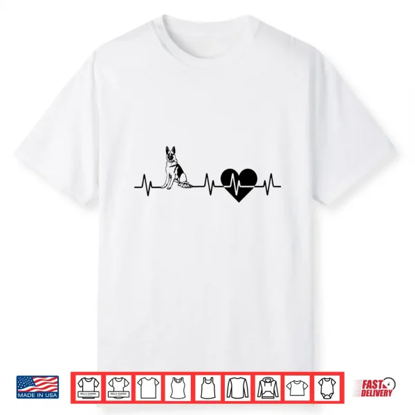 German Shepherd Heartbeat I Love My German Shepherd Gift Shirt