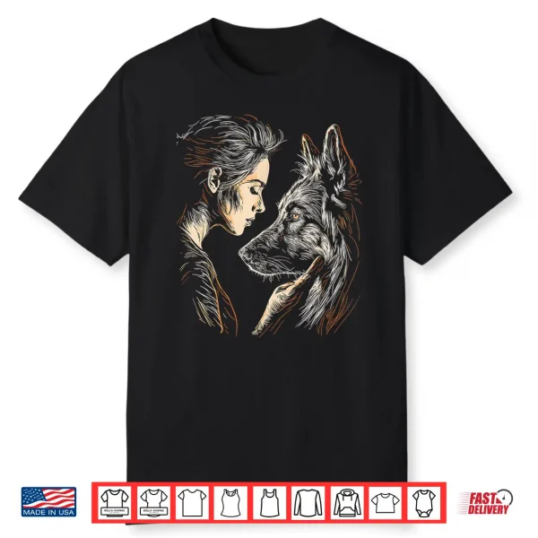 German Shepherd Mom Dog Art Lover Mother’S Day Shirt