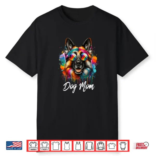 German Shepherd Owners Dog Mom For Dog Lovers Dog Pop Art Shirt