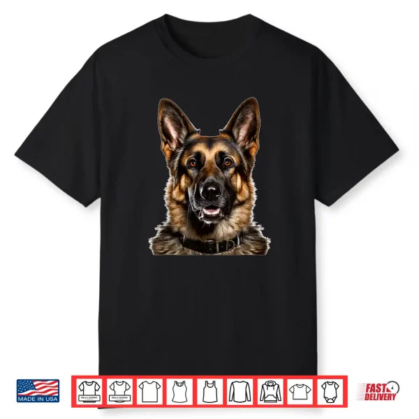 German Shepherd Portrait Art Dog Shirt