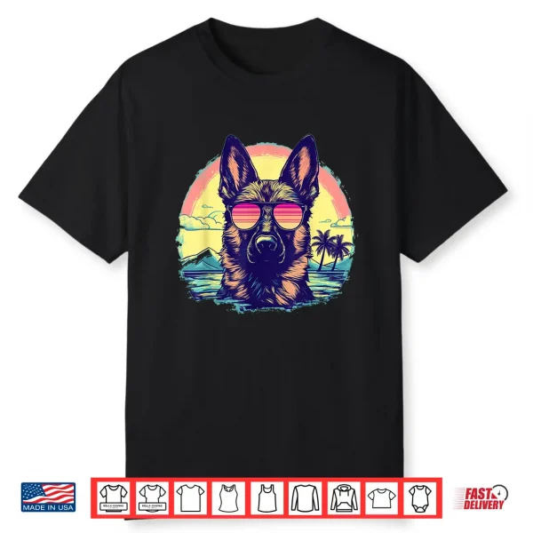 German Shepherd Professional Minimalist Modern Graphic Identity Shirt