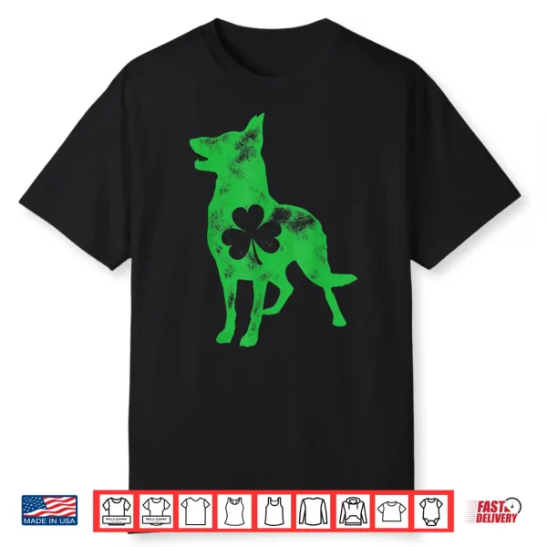 German Shepherd St Patricks Day Men Women Shamrock Dog Lover Shirt