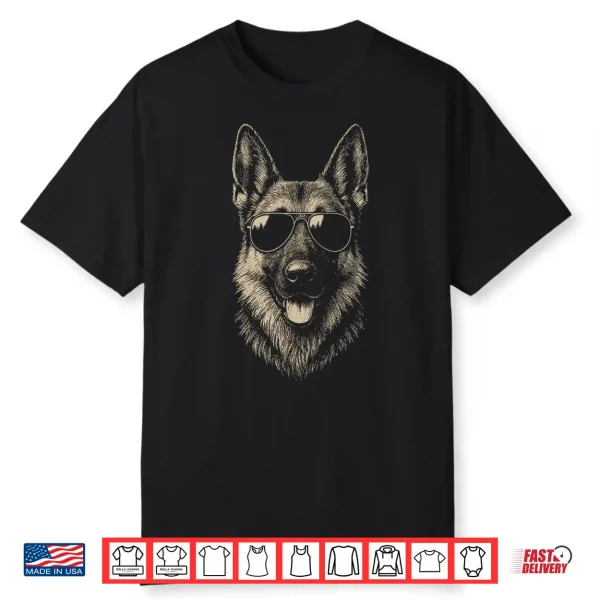 German Shepherd Sunglasses Shirt