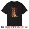 German Shepherd Valentines Day Dog Lover Heart Shirt