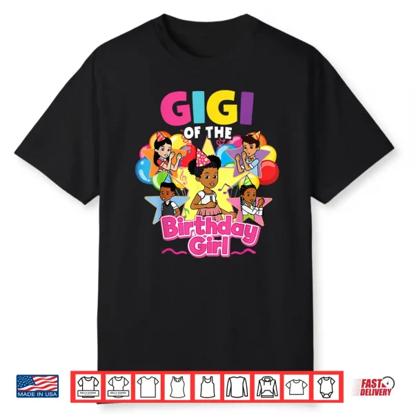 Gigi Of Birthday Girl Gracie Pink Doll Family Decorations Shirt