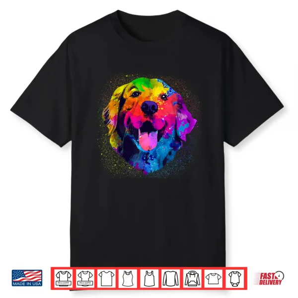 Golden Retriever Art For Men Women Golden Retriever Lover Shirt