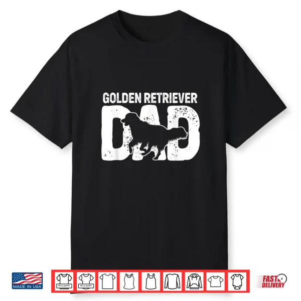 Golden Retriever Dad Dog Lover Dog Owner Shirt