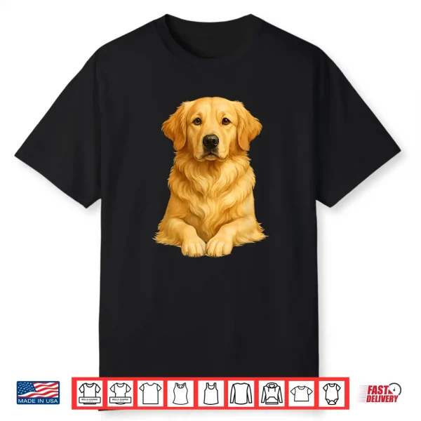 Golden Retriever Dog Artwork Shirt