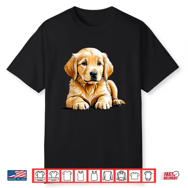 Golden Retriever Dog Puppy Graphic Shirt