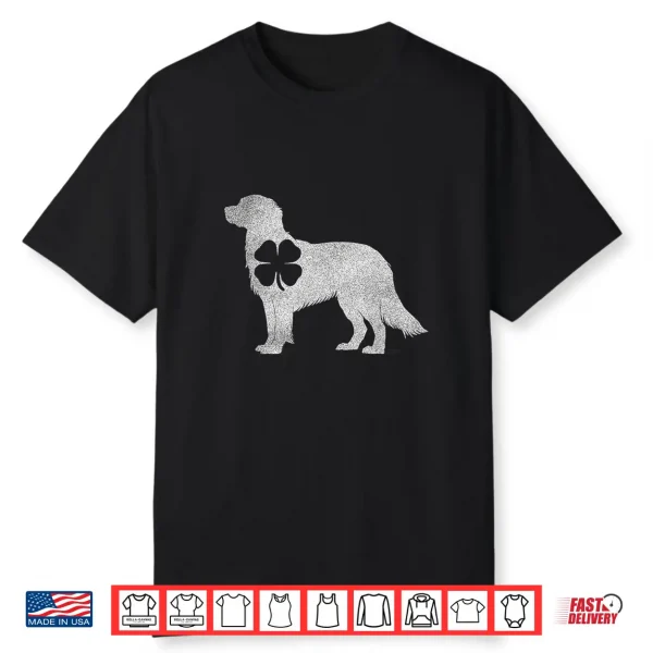 Golden Retriever Dog Shamrock St Patricks Day Saint Paddys Shirt