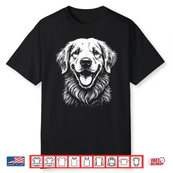 Golden Retriever Illustration Shirt