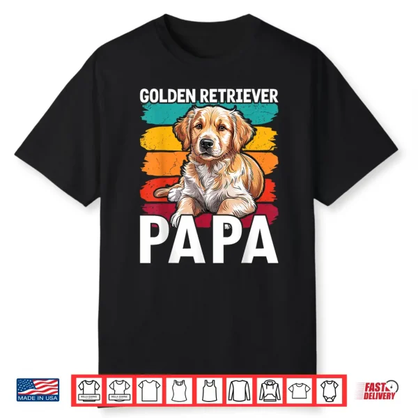 Golden Retriever Papa Father’S Day Dad Grandpa Shirt