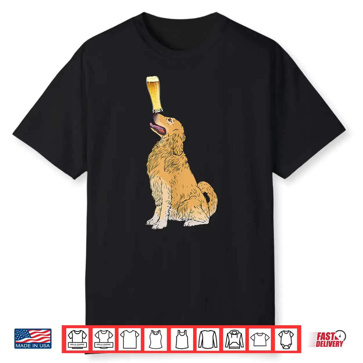 Golden Retriever Shirt Beer Lovers Shirt Craft Beer Tee Golden Retriever Shirt Beer Lovers Shirt Craft Beer Tee