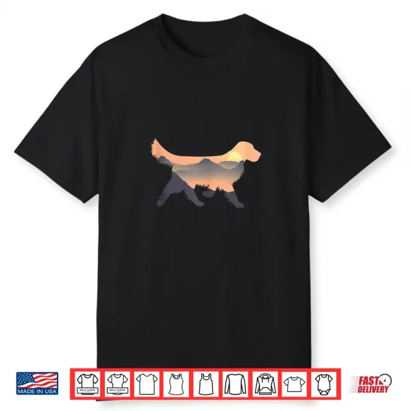 Golden Retriever Silhouette Golden Retriever Lovers Shirt