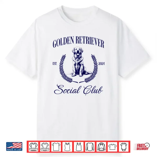 Golden Retriever Social Club Dog Mom Shirt