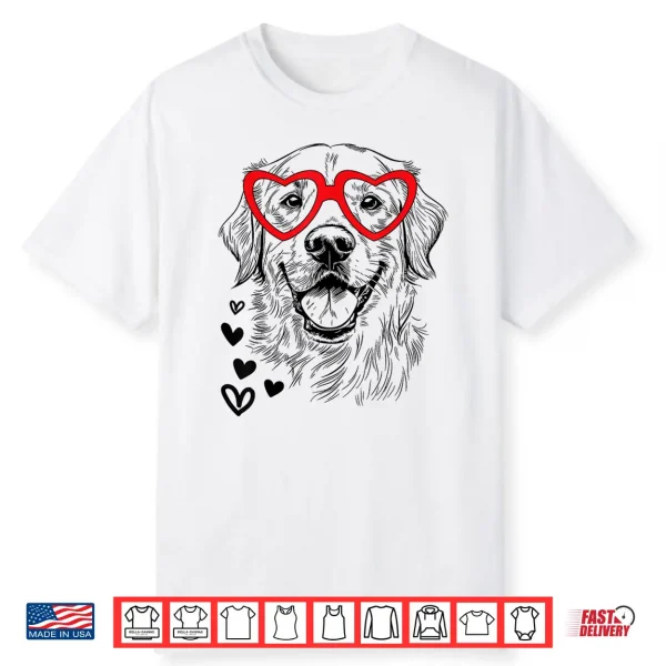 Golden Retriever Valentine’S Day For Dog Pet Lover Men Women Shirt
