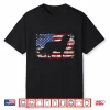 Golden Retriever Vintage Usa Flag Shirt