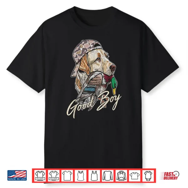 Good Boy Duck Hunting Labrador Retriever Shirt