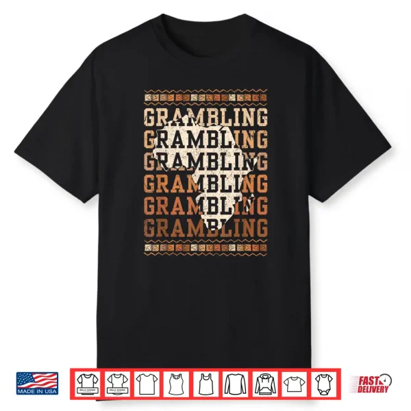 Grambling Hbcu With Africa Alumni Historical Black College Shirt