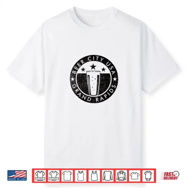 Grand Rapids Beer City Craft Brewing Shirt