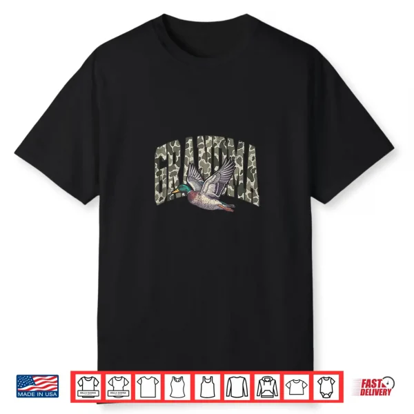 Grandma Camo Duck Hunting Party Mallard Duck Camouflage Shirt