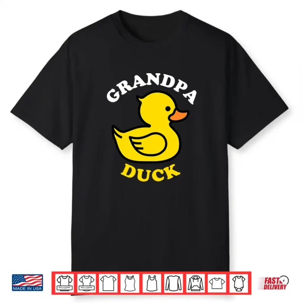 Grandpa Duck Cute Duckie Funny Family Matching Fathers Day Shirt