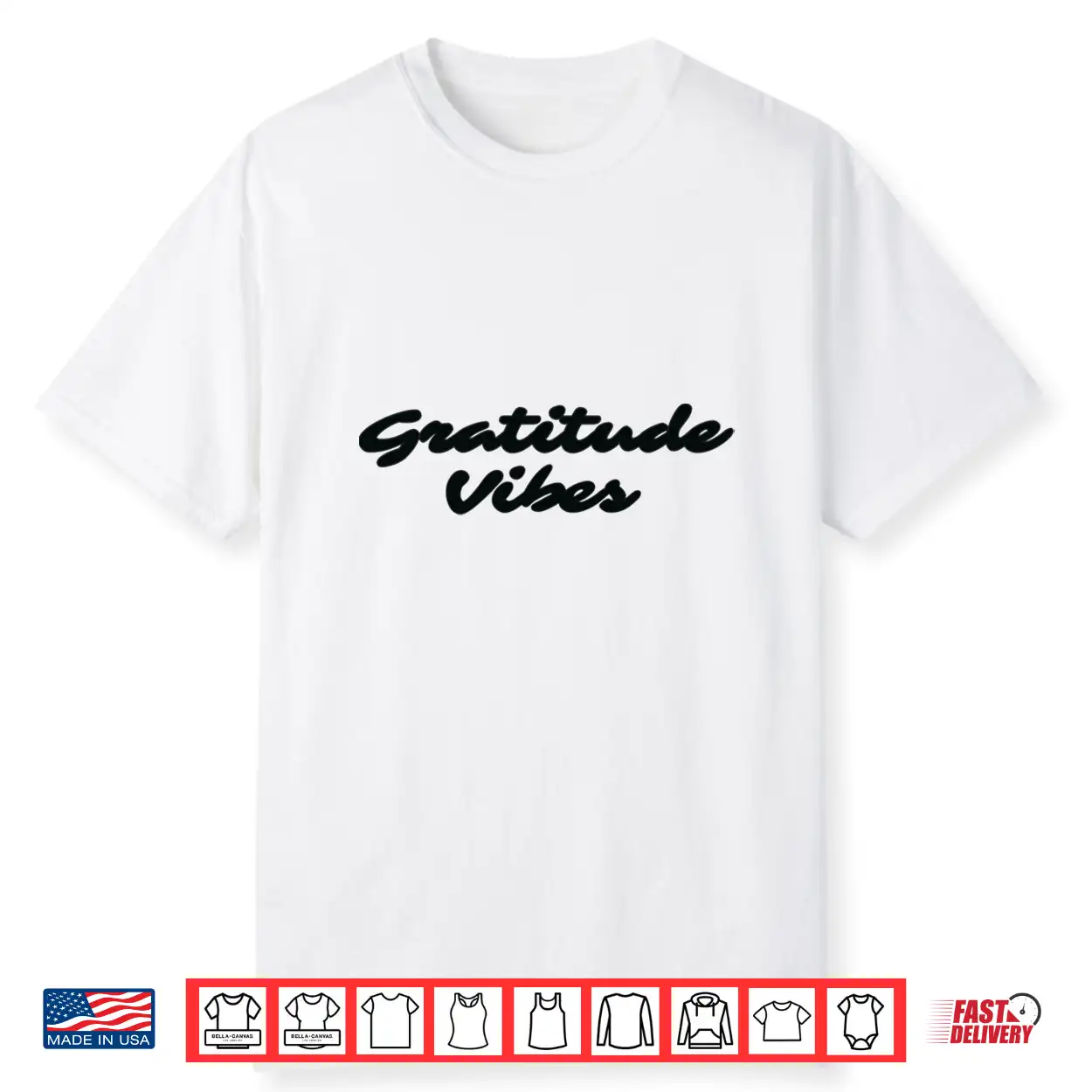 Gratitude Vibes Black Shirt Gratitude Vibes Black Shirt