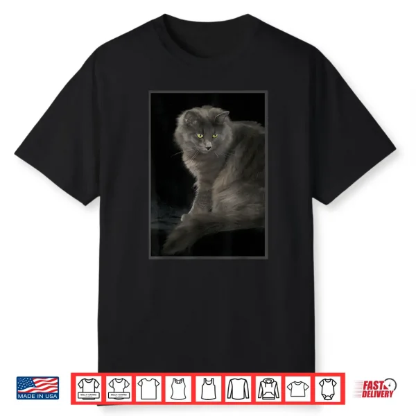 Gray Cat Grey Ragdoll Cat Kitten Cute Graphic Tee Gift Ideas Shirt