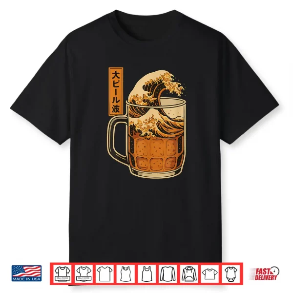 Great Beer Wave Japanese Ukiyoe Style Beer Mug Shirt