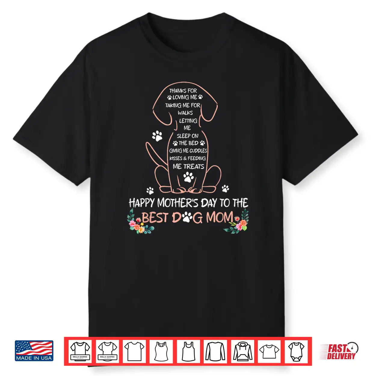 Happy Mother’S Day To The Best Dog Mom Dog Lover Womens Shirt Happy Mother’S Day To The Best Dog Mom Dog Lover Womens Shirt